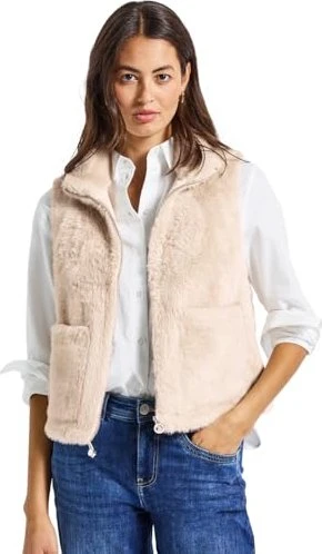 Street One Fell-Optik Weste pastel sand (Damen)