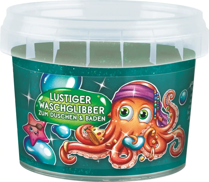 Tetesept Kids Lustiger Waschglibber zum Duschen & Baden, 100g