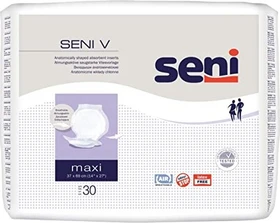Seni V Vlies Maxi Hygieneeinlage, 30 Stück