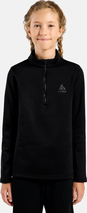 Odlo Berra Mid Layer Half Zip Laufshirt langarm schwarz (Junior)