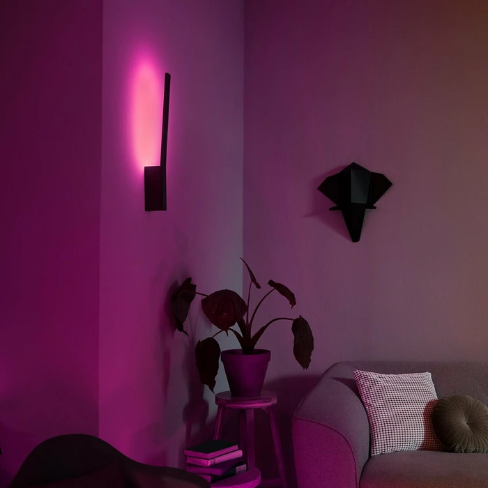 Philips Hue White and Color Ambiance Liane Wandleuchte schwarz