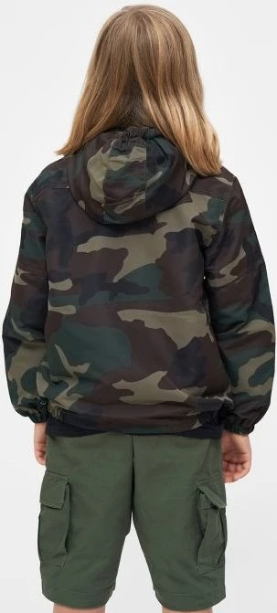 Brandit Windbreaker Summer Frontzip Jacke woodland (Junior)