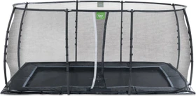 Exit Toys Dynamic mit Sicherheitsnetz 275x458cm Bodentrampolin schwarz