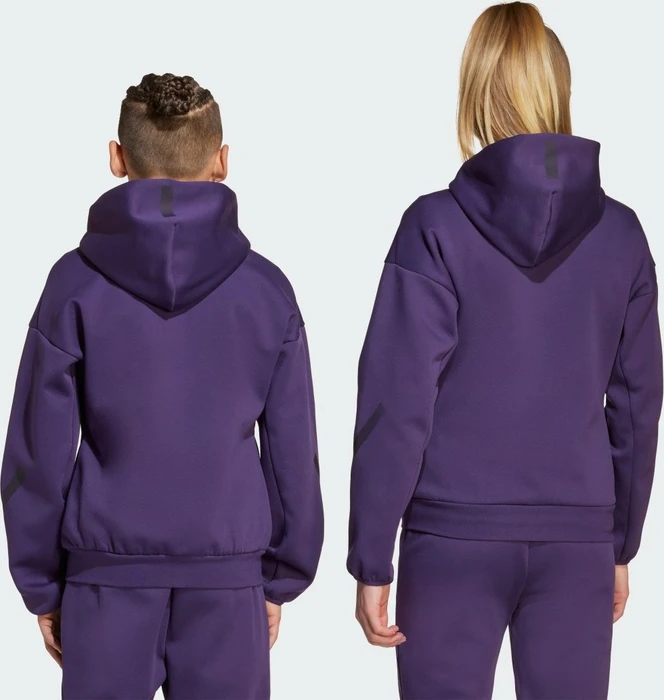 adidas Z.N.E. Zip Hoodie aurora plum/aurora black (Junior)