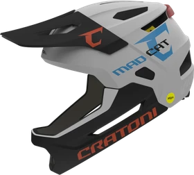 Cratoni Madcat MIPS Fullface-Kinderhelm lime/black matt