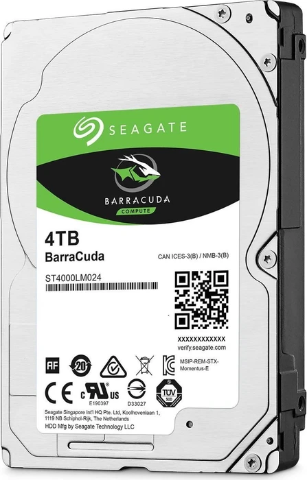 Seagate BarraCuda Compute 4TB, 512e / 2.5" / SATA 6Gb/s