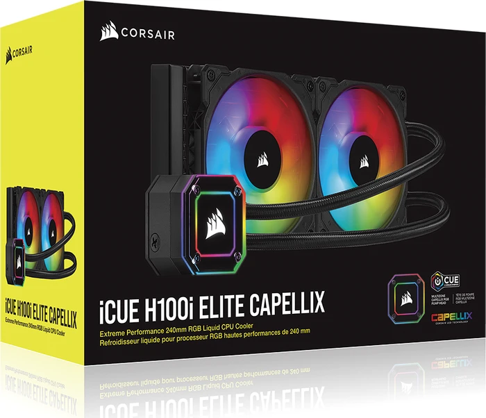 Corsair iCUE H100i Elite Capellix, schwarz