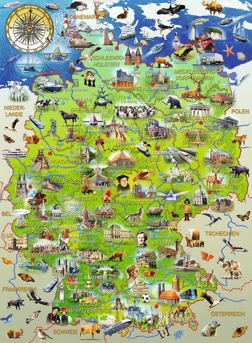Ravensburger Puzzle Meine Deutschlandkarte