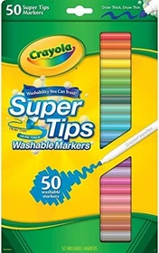 Crayola Supertips Filzstifte sortiert, 50er-Set