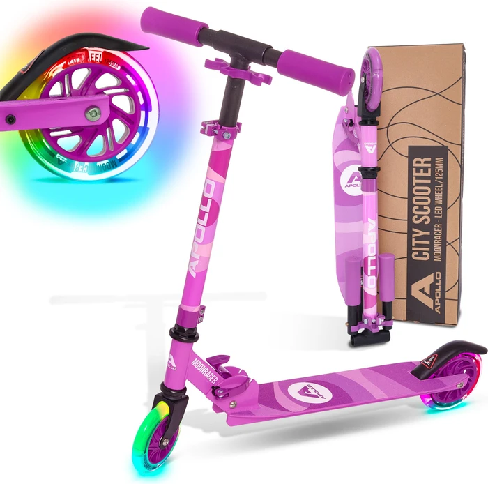 Apollo Moonracer City LED Scooter violett