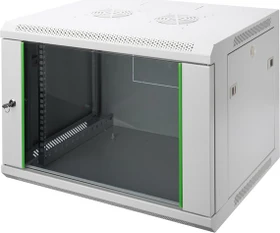 Digitus Professional Dynamic Basic Serie Wandschrank 7HE, Sicherheitsglastür, IP2X, grau, 450mm tief