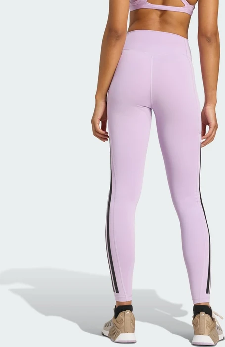 adidas Optime 3-Streifen Hose lang powder plum (Damen)