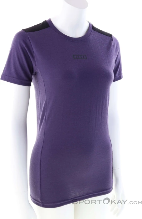 ION MTB Base Layer Merino Trikot kurzarm dark purple (Damen)