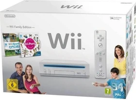 Nintendo Wii - Family Edition Horizontal Bundle weiß