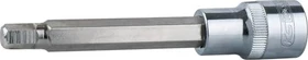 KS Tools CHROMEplus Innensechskant Steckschlüssel 1/2", 19x72mm