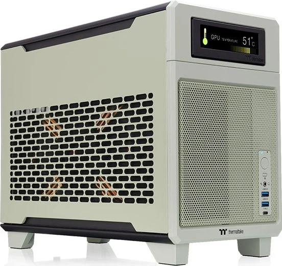 Thermaltake TR100 Matcha Green, grün/schwarz, Mini-ITX