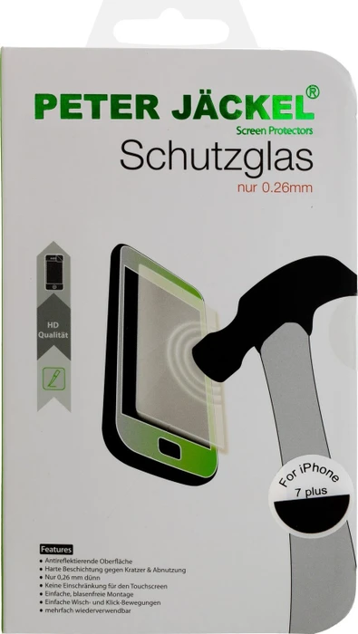 Peter Jäckel HD Glass Protector für Apple iPhone 7 Plus/8 Plus