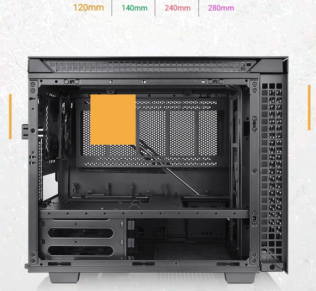 Thermaltake Divider 200 TG Air, schwarz, Glasfenster