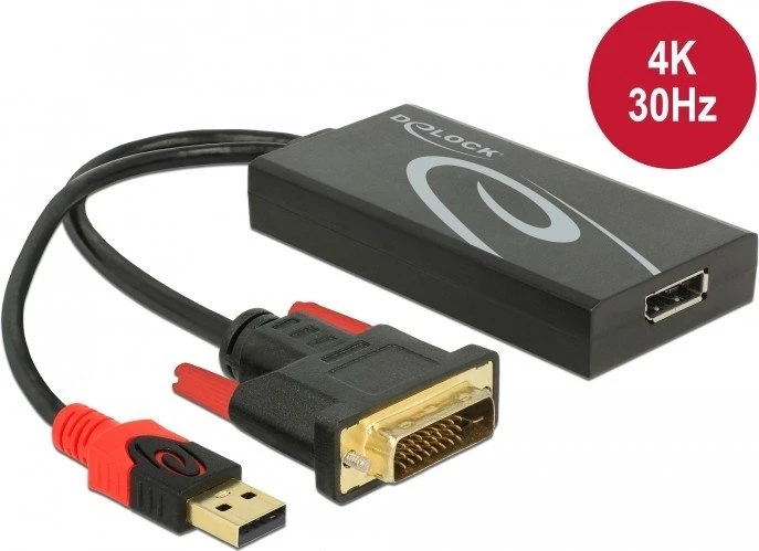 DeLOCK DVI auf DisplayPort Adapter schwarz