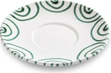 Gmundner Keramik Grüngeflammt Unterteller Teetasse Maxima 18cm