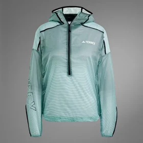 adidas Terrex Agravic Windweave Pro Trail Running Anorak semi flash aqua (Damen)