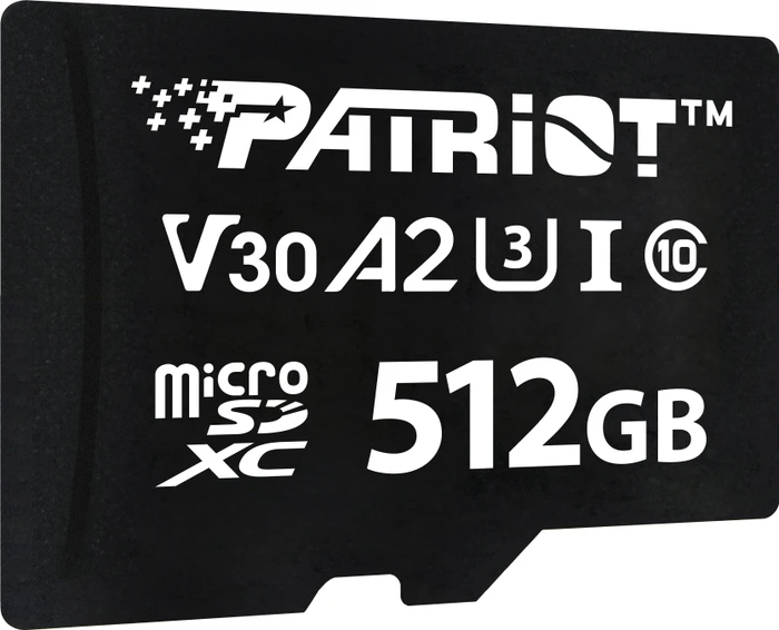 Patriot VX Series R90/W80 512GB, UHS-I U3, A2, Class 10