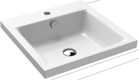 Kaldewei Puro 3153 Aufsatzwaschtisch 46x46x4cm, Perl-Effekt, warm beige 20