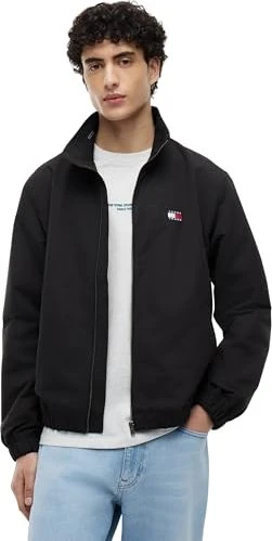 Tommy Hilfiger Wasserabweisende Reißverschluss Logo Jacke schwarz (Herren)