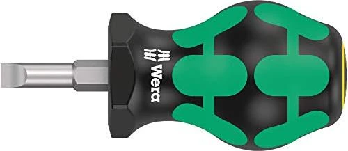 Wera Kraftform Plus Serie 300 335 Stubby Schlitz Schraubendreher, 5.5x25mm