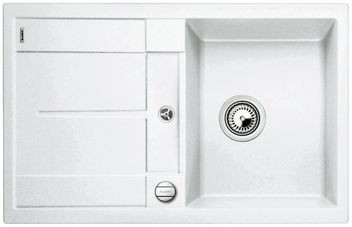 Blanco Metra 45 S-F Einbau Becken reversibel mit Ablauffernbedienung weiß