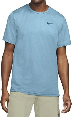 Nike Pro Dri-FIT Funktionsshirt kurzarm light photo blue/blue chill/heather/black (Herren)