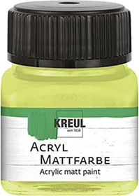 Kreul Acryl Mattfarbe, lemon, 20ml