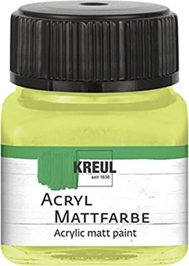 Kreul Acryl Mattfarbe, lemon, 20ml