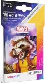 Gamegenic Marvel Champions Fine Art Sleeves Rocket Raccoon, 50 Stück