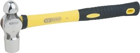 KS Tools Edelstahl Schlosserhammer Fiberglasstiel, 440g englische Form