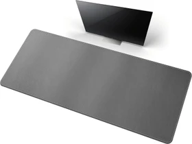 Cennbie Schreibtischunterlage Leder, Mauspad 4XL, 1500x700mm, dunkelgrau