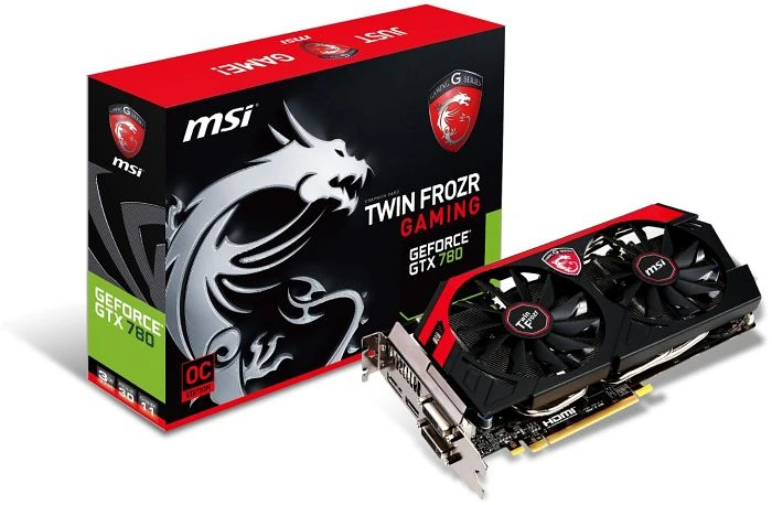 MSI GeForce GTX 780 Gaming, 3GB GDDR5, 2x DVI, HDMI, DP