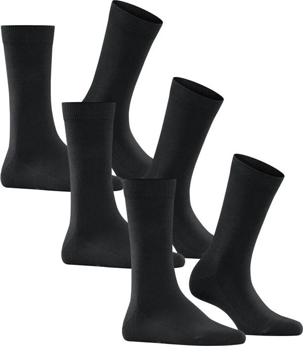 Falke Family Socken schwarz, 3 Paare (Damen)