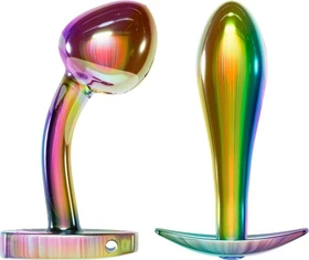Anos Analplug Metal Set rainbow