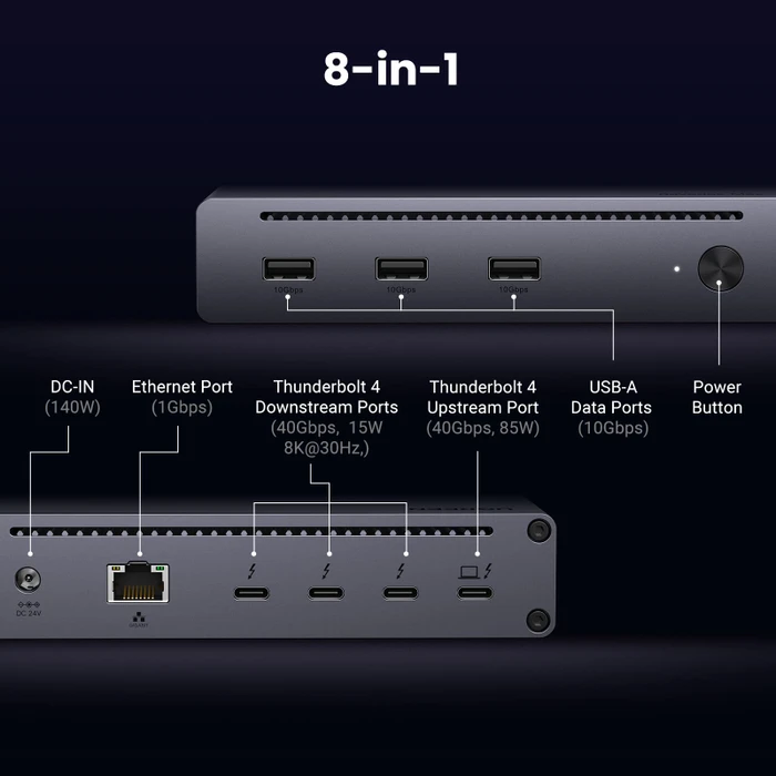 Ugreen Revodok Max 208 (EU), Thunderbolt 4 [Buchse]