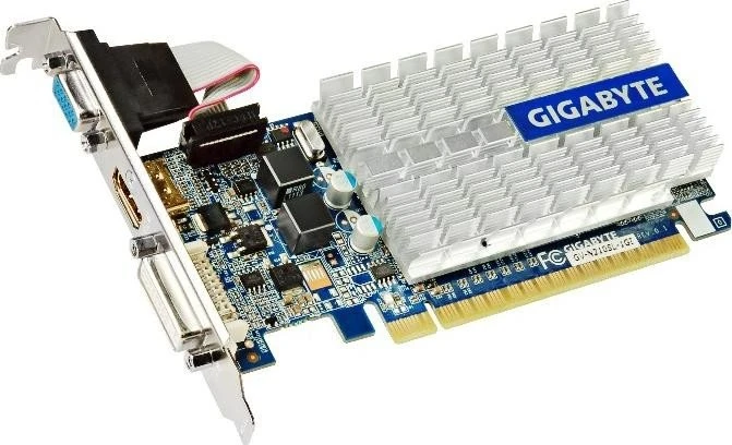 GIGABYTE GeForce 210 passiv, 1GB DDR3, VGA, DVI, HDMI