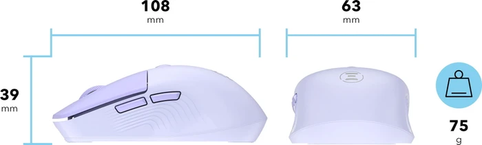 Eternico MSB270 Wireless Office Mouse violett, USB/Bluetooth