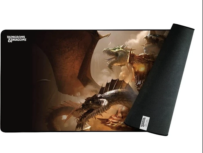 Konix Dungeons & Dragons XXL The Rise of Tiamat Mouse Pad, 900x465mm, Motiv schwarz/braun