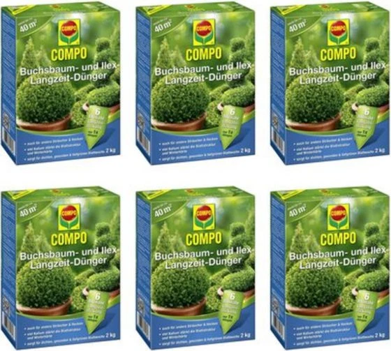 Compo Buchsbaum- und Ilex-Langzeitdünger, 2kg