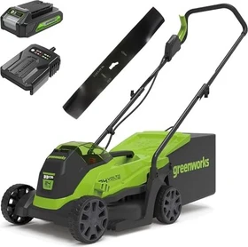 Greenworks Tools GD24LM33K2 Akku-Rasenmäher inkl. Akku 2.0Ah