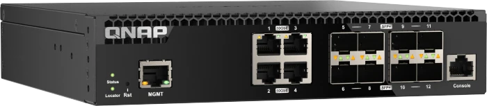 QNAP QSW-M3200R Desktop 10G Managed Switch, 8x SFP+, 4x RJ-45