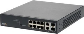 Axis Desktop Gigabit Managed Switch, 8x RJ-45, 2x RJ-45/SFP, 130W PoE+ (T8508 / 01191-002)
