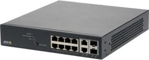 Axis Desktop Gigabit Managed Switch, 8x RJ-45, 2x RJ-45/SFP, 130W PoE+