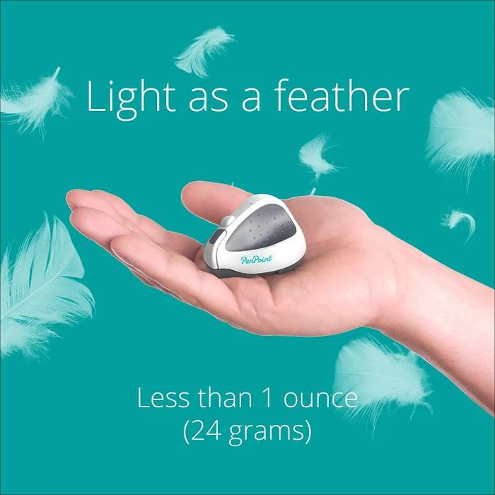 Swiftpoint PenPoint Ergonomic Mouse with Health Software weiß/grau, USB/Bluetooth