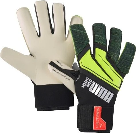 Puma Ultra Grip 1 Hybrid Pro Torwarthandschuhe puma black/yellow alert